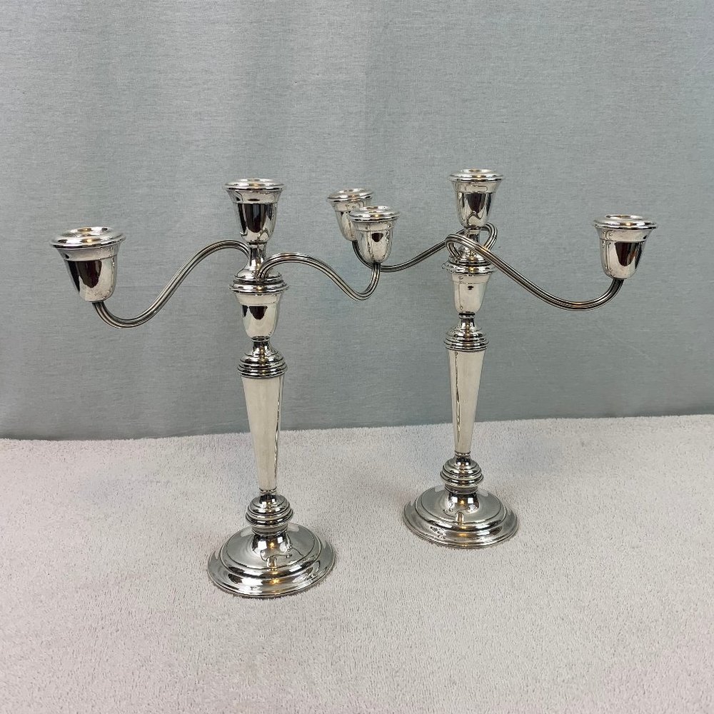 Cambridge 3 Light Candelabras by GORHAM SILVER